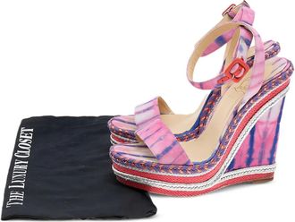 Christian Louboutin 2024 140mm tie-dye sandals - Pink