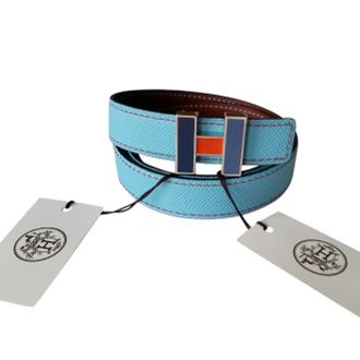 Herm&egrave;s 24mm Reversible Belt with Tri-Colour H Buckle - Size 70
