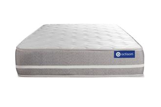 Actisom Colch&oacute;n blanco con l&aacute;tex y espuma viscoel&aacute;stica 120 x 190