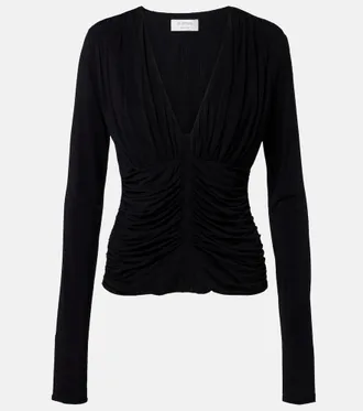 Sportmax Ruched crepe top
