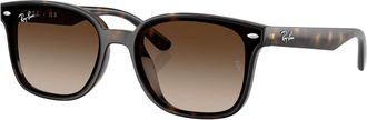 Ray-Ban RB4461D Rechthoekige Zonnebril, Bruin