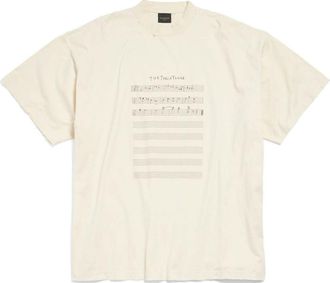 Balenciaga Angelo Badalamenti Series T-shirt Light Beige 694576TMVO59069