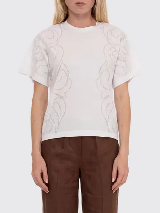 HUGO BOSS T-shirt Elne2 in cotone con motivo traforato
