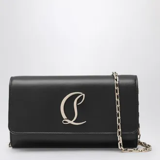 Christian Louboutin Loubi54 Black Shoulder Bag Wallet