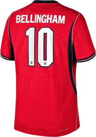 Nike Jude Bellingham England National Team 2026 Match Away Nike Mens Dri-FIT ADV Soccer Jersey in Red | NN203947745-ENG