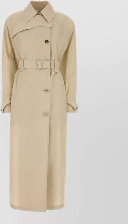 Sportmax cupro blend zavorra trench coat long