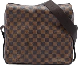 Louis Vuitton Pre-owned Naviglio Cross Body Bag - Dames - Vintage Schoudertas - Bruin - ONE Size - Vintage