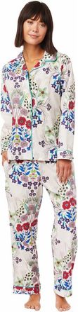 The Cats Pajamas Luxe Pima Pajama Set in Blossom at Nordstrom, Size X-Large