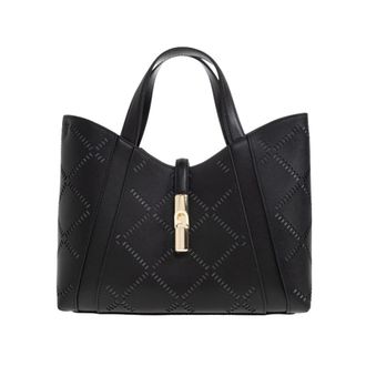 Furla Tote Bags, female, Black, Size: ONE SIZE Goccia S Tote