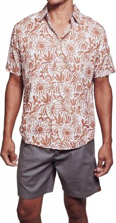 Fundamental Coast Bondi Heatwave Short Sleeve Shirt In Lotus