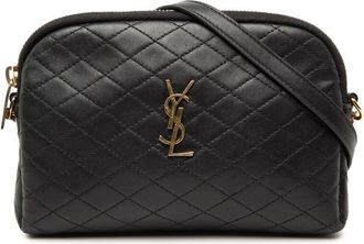 Saint Laurent Pre-owned Saint Laurent Mini Quilted Lambskin Gaby Zippered Pouch Ladies WFBAJ40F5TLQTG8N