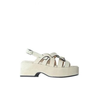 Duccio del Duca Wedges, female, Beige, Size: 10 US Sandalo