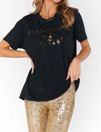Show me your Mumu Travis Graphic Tee In Club De Champagne