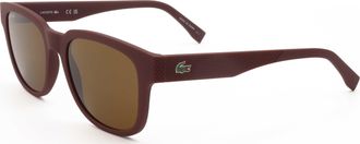 Lacoste Mens 53 mm Brown Sunglasses