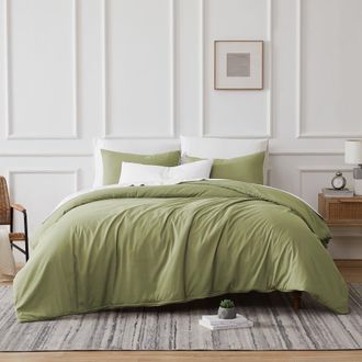 Southshore Fine Linens Vilano Springs Duvet Cover Set in Sage Green at Nordstrom Rack, Size King/california King