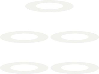 vidaXL Vidaxl - Anillos Planos Para &Aacute;rboles 5 Pcs Blanco &Oslash;40 / 70 Cm Acero