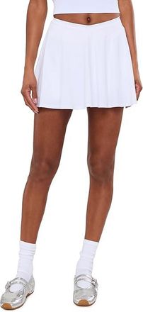Beyond Yoga Youre A Force Skirt Womens Workout White : LG (US Womens 10-12), Elastane/Nylon