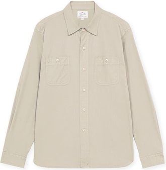 Fortela Workt Cotton Shirt in Khi at Nordstrom, Size X-Large