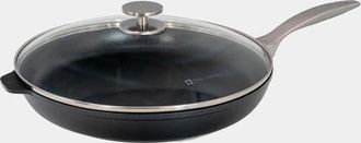 Swiss Diamond CHD Nonstick Fry Pan, 12.5-Inch with Lid in Black at Nordstrom