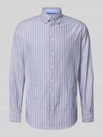 Christian Berg Regular Fit Freizeithemd mit Button-Down-Kragen in Marine, Gr&ouml;&szlig;e 3XL