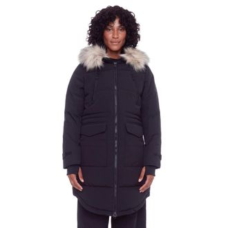 Alpine North UKON - Vegan Down Drawstring Winter Parka in Black at Nordstrom, Size X-Large