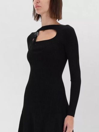 Versace Jeans Couture baroque buckle knitted dress