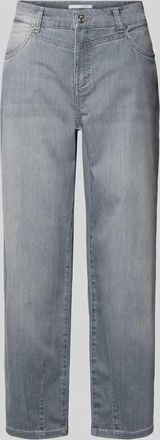 M.A.C Straight Fit Jeans in verk&uuml;rzter Passform Modell Bobbie in Hellgrau, Gr&ouml;&szlig;e 32