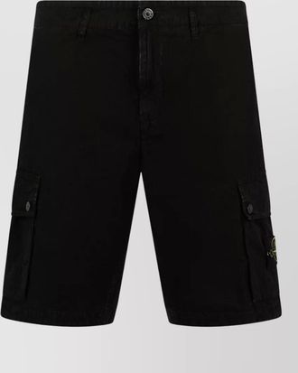 Stone Island cotton cargo shorts