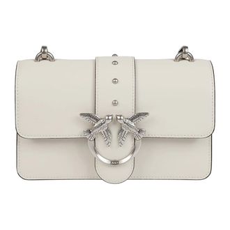Pinko Shoulder Bags, female, White, Size: ONE SIZE Love One Mini Bag