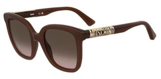 Moschino Brown Shaded Square Ladies Sunglasses MOS178/S 009Q/HA 52