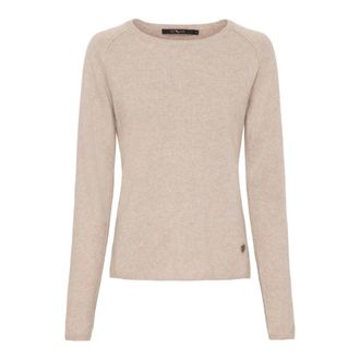 BTF-CPH Btfcph - Fijngebreide Kasjmier Merinowol Pullover - Dames - Truien - Beige - Maat: 2XL Wol