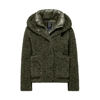 Bomboogie Cappotto corto effetto shearling - - Jackets - Donna - Verde - M