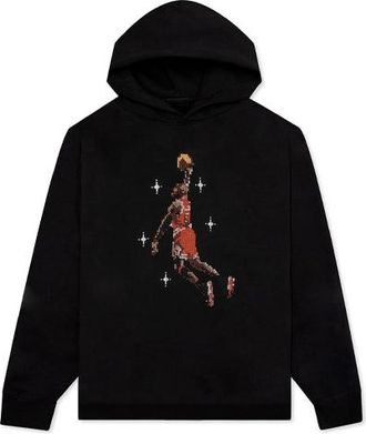 Nike Jordan Air Jordan Pixel Printing Basketball Sports Fleece Black DC9713-010