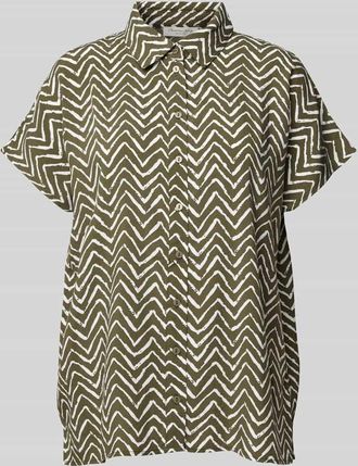 Christian Berg Relaxed Fit Bluse aus reiner Viskose in Schilf, Größe 36