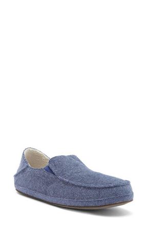 Olukai Nohea Hulu Slip-On Sneaker in Navy/Navy at Nordstrom, Size 10