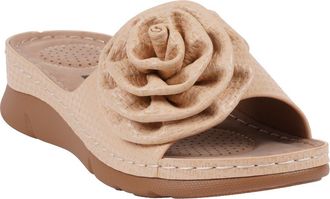 GC SHOES Honey Comfort Platform Slide Sandal in Natural at Nordstrom Rack, Size 8.5