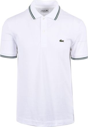Lacoste Mens Tipped Polo White - Size X-Large