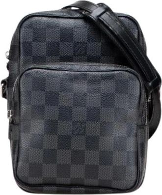 Louis Vuitton Pre-owned Cross Body Bags, female, Black, Size: ONE SIZE Pre-owned Canvas louis-vuitton-bags