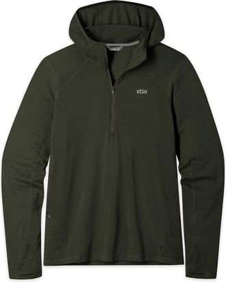 Stio Mens Trax Power Grid Half Zip Hoodie