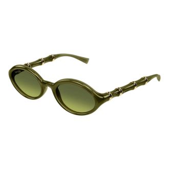 Gucci Pantos Zonnebril - Dames - Accessoires - Groen - Maat: 51 MM Nylon