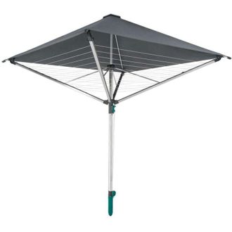 Leifheit 82100 Tendedero Paraguas Linoprotect 400, Tendedero Paraguas Con Techo Impermeable, Tendedero De Jard&iacute;n Incluido Toma De Tierra