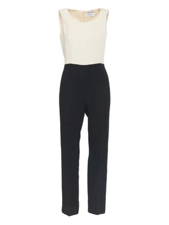Max Mara two-tone jumpsuit - women - Acetate/Viscose - 42 - Neutrals