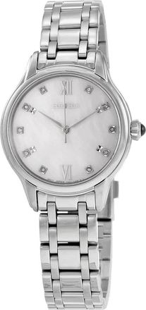 Seiko Core Quartz Diamond Mother of Pearl Dial Ladies Watch SRZ537P1