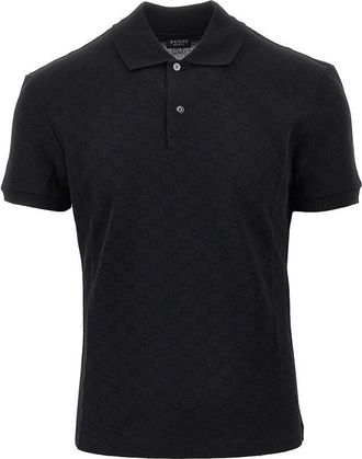 Gucci Jacquard jersey polo shirt Man M