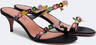 Amina Muaddi Vittoria embellished satin mules