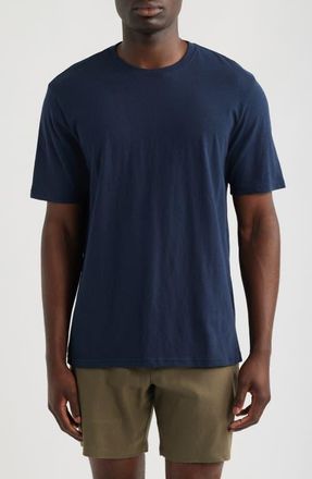 Nordstrom Slub Cotton Crewneck T-Shirt in Navy Sapphire at Nordstrom, Size Xxx-Large