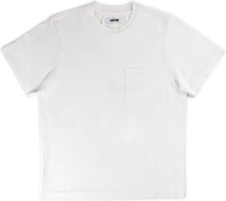 Mauro Grifoni Basis Polyester T-shirt met zak - Heren - T-shirts - Wit - L - Polyester - Tops