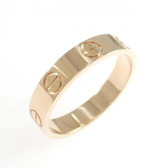 Cartier Love Pink Gold (18K) Band Ring (Pre-Owned)