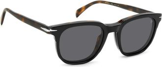 Eyewear by David Beckham Clip-On Bril met Topkwaliteit - unisex - Zonnebrillen - Grijs - 51 MM - Accessoires