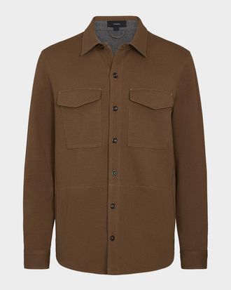 Vince Men & apos;s Solid 4-Pocket Shirt Jacket